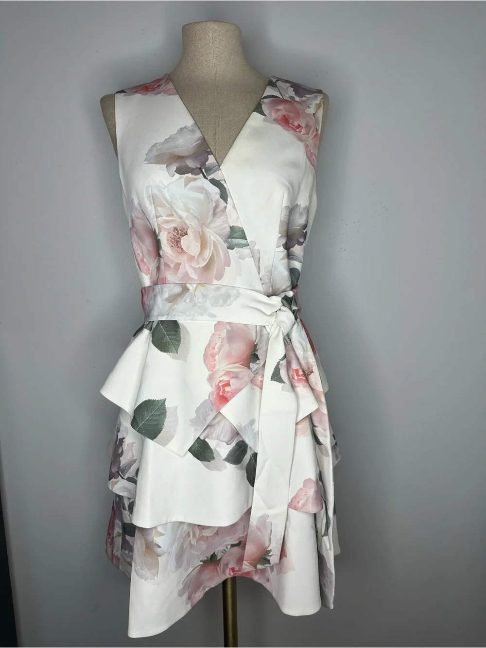 Ted Baker Dewana Bouquet Tiered Dress - Picture 2 of 10